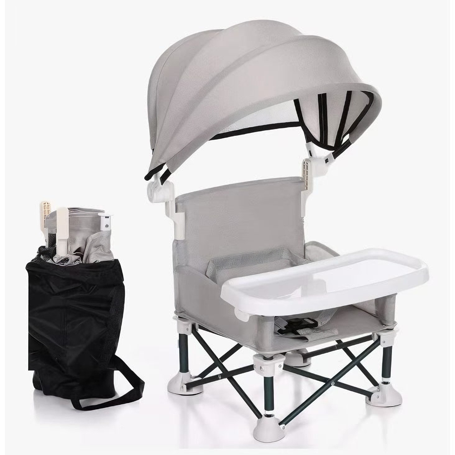 Nuevo comercio exterior sombrilla silla de comedor infantil usuario doméstico silla de comedor para bebés asiento de comedor