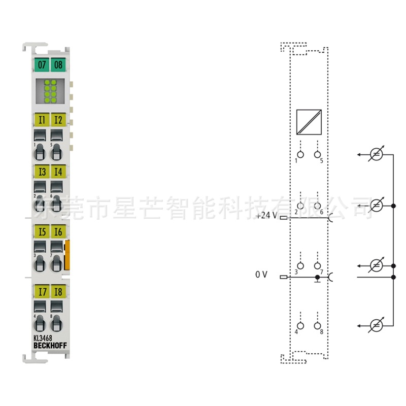 倍福KL3468总线端子模块德国BECKHOFFKL全新原装现货议价工业通信