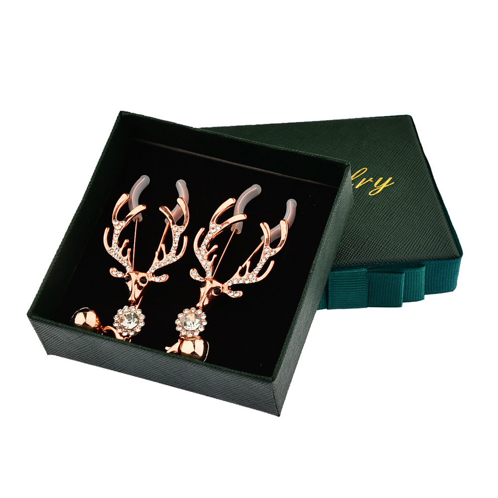 麋鹿夹+礼盒(1对)