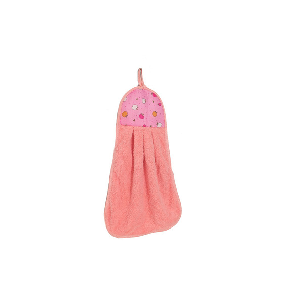 Coral velvet hand towel hanging style kitchen thickened cleaning…
