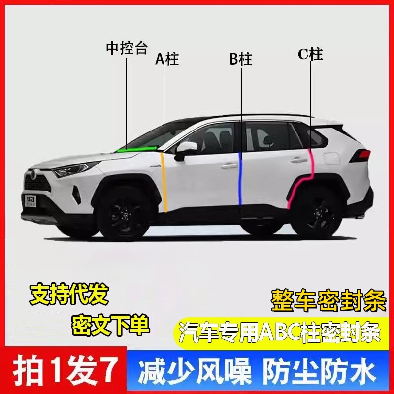 車のAピラー、Bピラー、Cピラー、ダッシュボード、フロントフード、トランクシールストリップ、ドア遮音ストリップ、防塵および騒音低減ストリップ|undefined