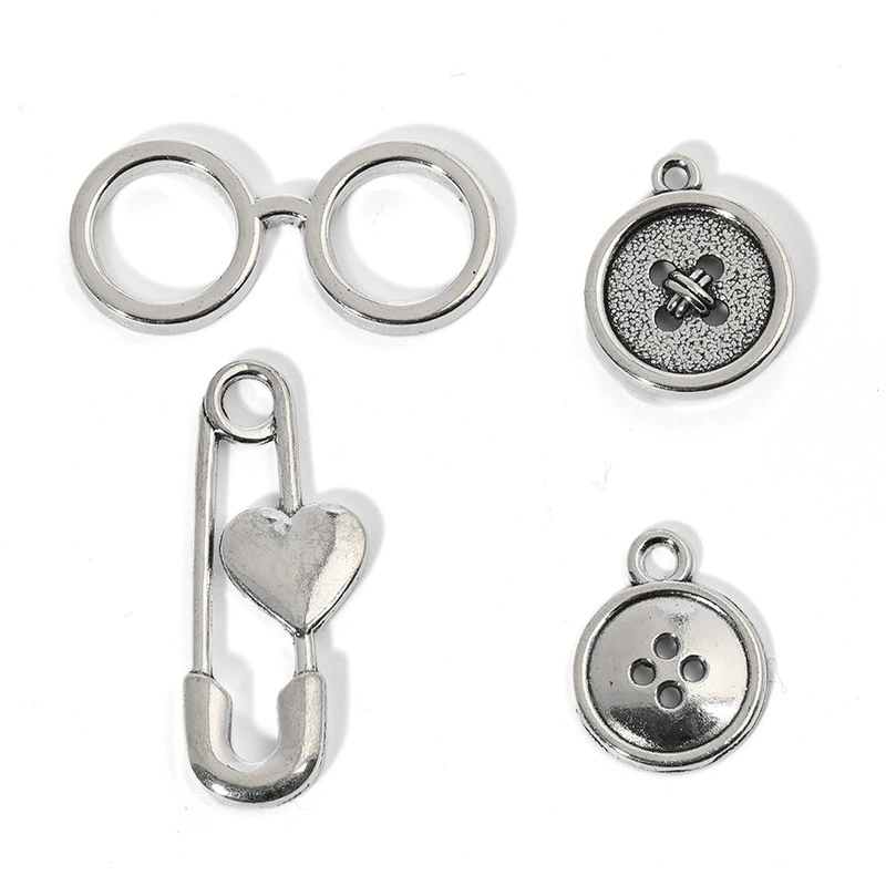 Оптовая продажа сплава повседневные товары серии пуговицы очки булавка шарм DIY украшения с A800438