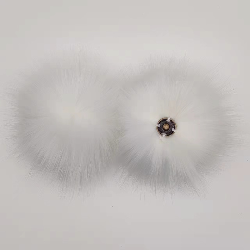 Bola de piel de zorro Bola de piel artificial imitación zorro mapache Bola de piel ropa zapatos y sombreros Accesorios de bola de piel fábrica al por mayor