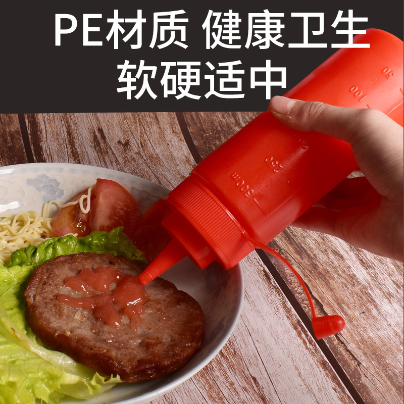 メーカー直販の味噌瓶のプラスチックサラダのケチャップは家庭用キッチンソースの瓶の単孔の先端を押し出します。|undefined