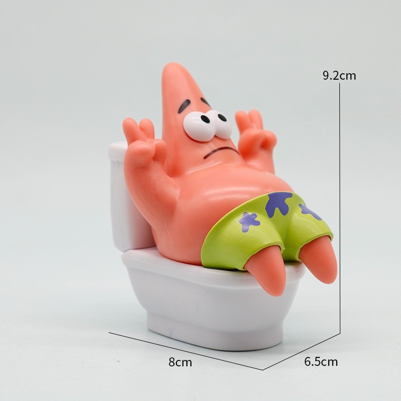 Popular Beach City Toilet Fish Car Ornament, Ugly Fish Figurine, Car Center Console Decoration, Creative Roof Ornament