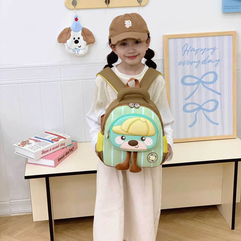 Jardín de infantes, mochila de dibujos animados, lindos osos, mochila para niños y niñas, mochila de viaje para niños ligeros