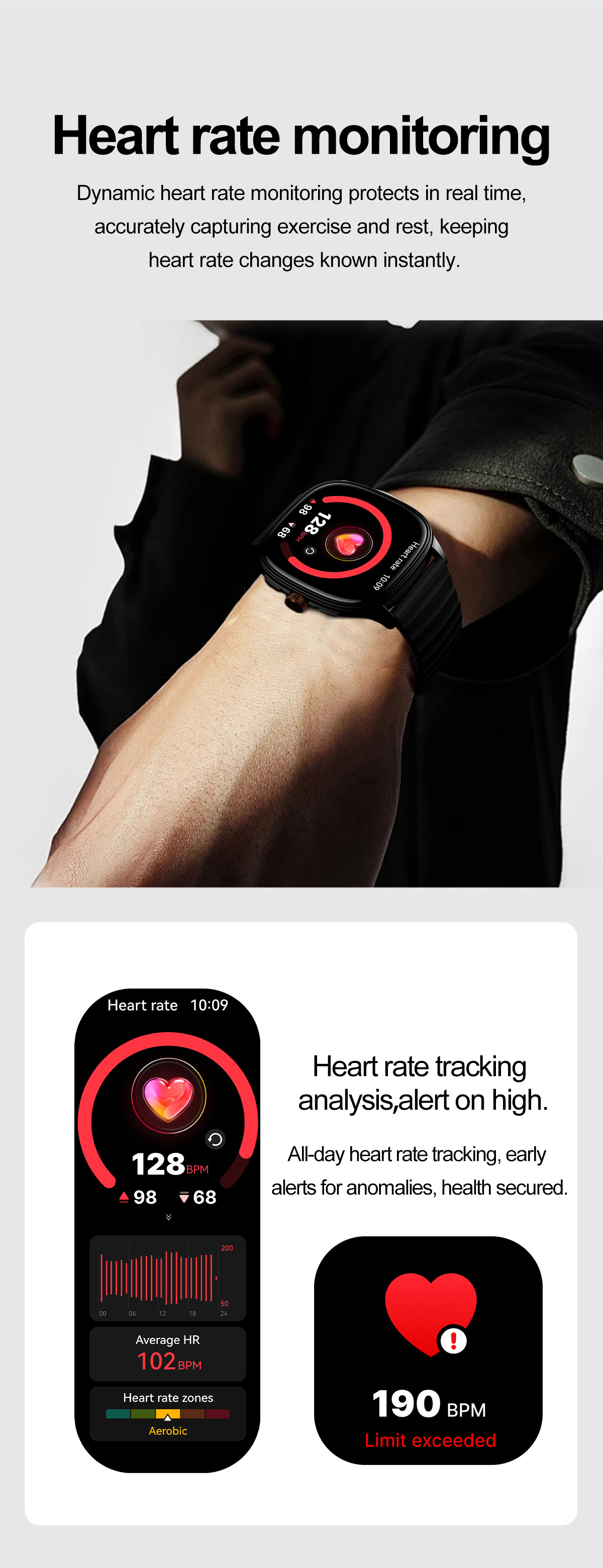 Smartwatch Mit Bluetooth Telefonie Sprachassistent Fitness Tracker_voghion.com