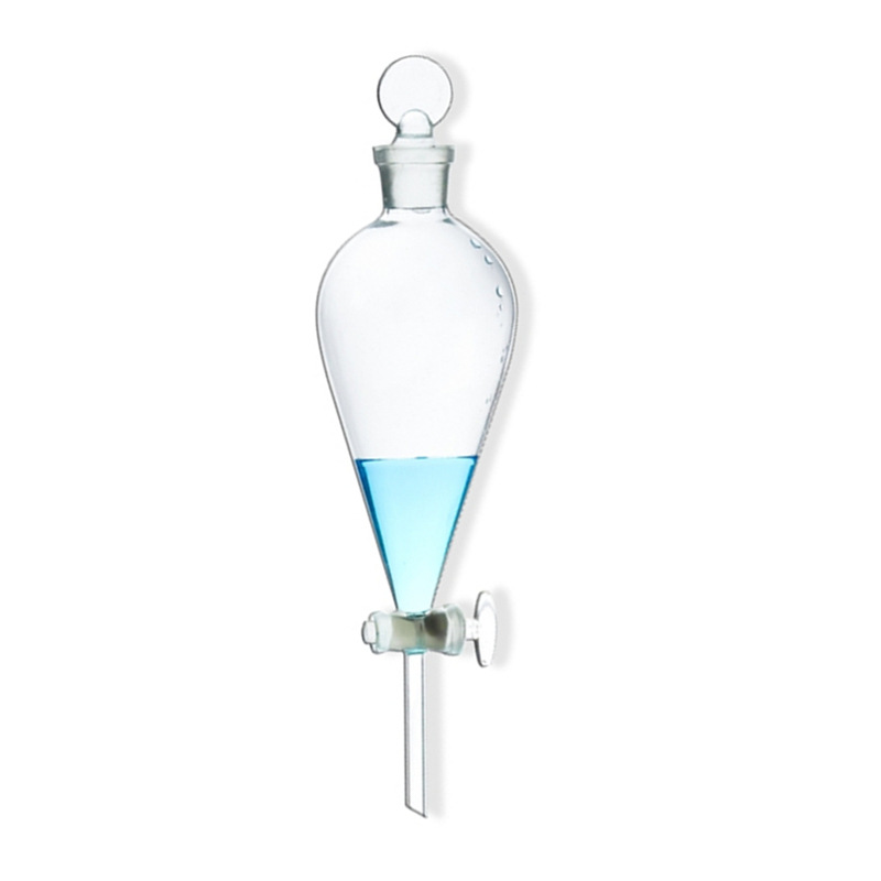 梨形分液漏斗 玻璃梨形漏斗球形漏斗60ml125ml250ml500ml分液漏斗