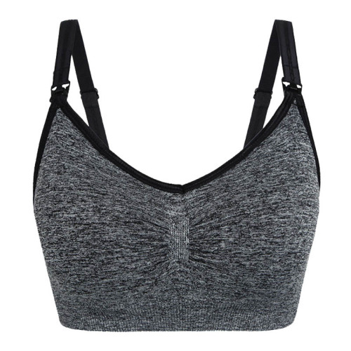 Cross-border special for plus size postpartum pregnant women without steel ring front buckle nursing bra breastfeeding push-up adjustable underwear for women