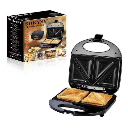 Cross-border SOKANY115 Sandwich Maker, Multifunctional Stainless Steel Breakfast Machine