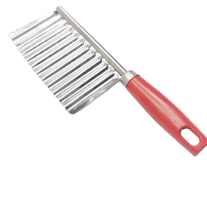 Potato Cutter with Handle White Flower Iron Wave Cutter Yunnan Two Yuan Store Small Commodities Potato Cutter with Handle White Flower Iron Wave Cutter Yunnan Two Yuan Store Small Commodities
