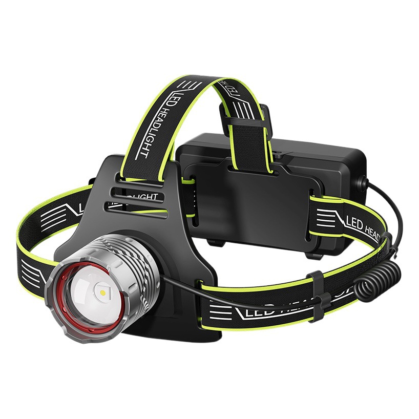 Faro transfronterizo súper brillante recargable linterna montada en la cabeza al aire libre pesca nocturna de larga duración resistencia iluminación exterior