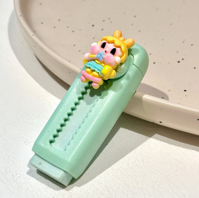 Borrador de dibujo animado, borrador telescópico lindo creativo, pintura de arte de escuela primaria, corrección de escritura, borrador de lápiz