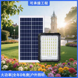 LED投光灯户外太阳能新农村小区道路门口防水家用超亮庭院灯照明