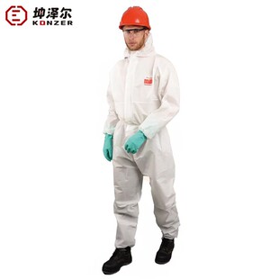 Kunzeer K1500 disposable non-woven protective clothing one-piece hooded dustproof breathable experimental spray paint overalls