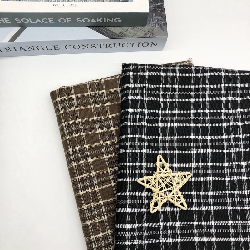 现货批发TR格子面料 色织弹力秋冬 男女西装格子面料 套装格子布