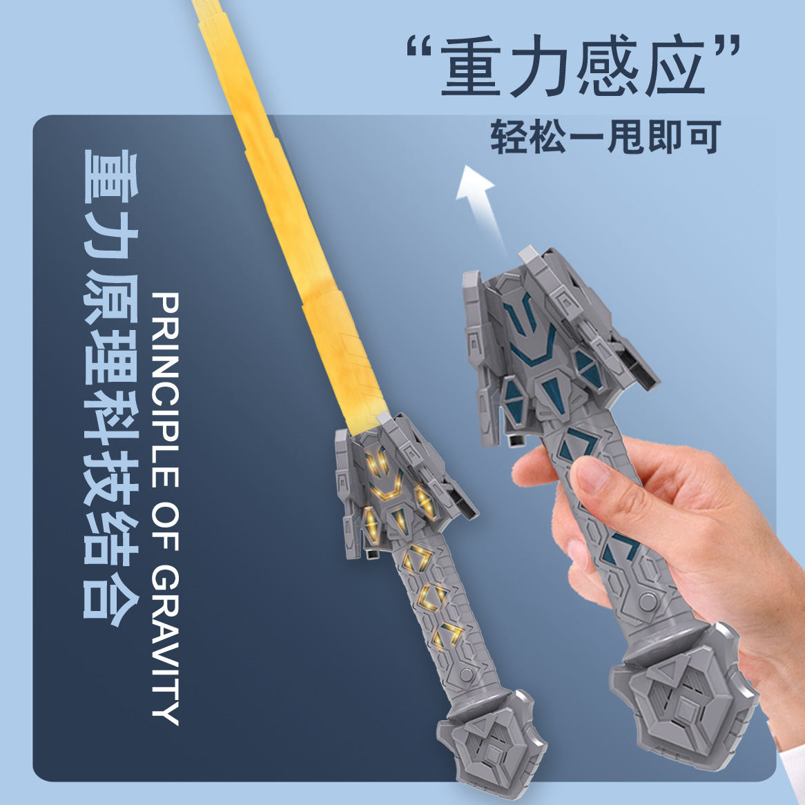 Espada láser transfronteriza Thunder Speed Star Wars Espada láser telescópica LED Cool Luminous Sword juguetes Cosplay accesorios