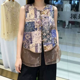 旗袍;妈妈服;女式马甲