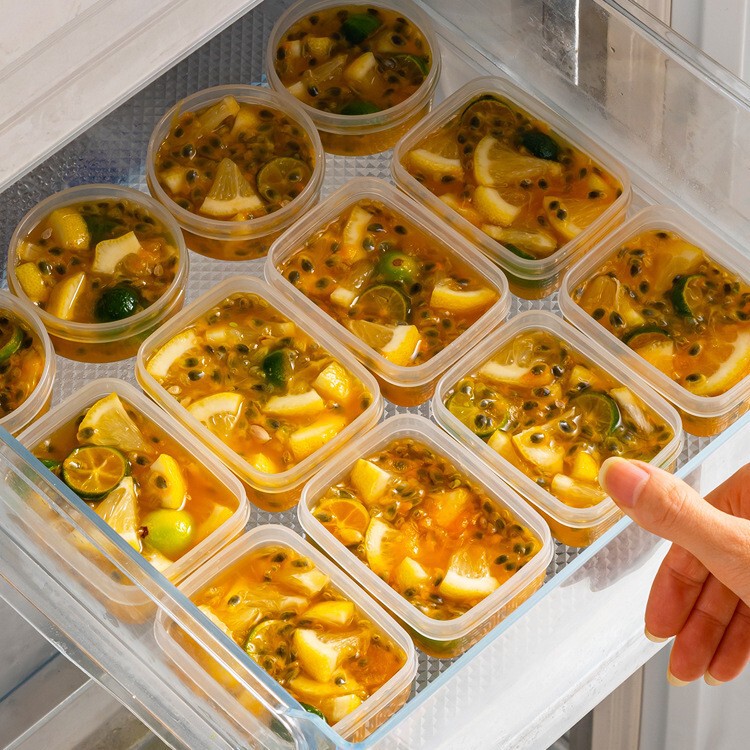 日本輸入百香果分注ケース冷蔵庫レモン果物茶保存ケース食品冷凍ケース|undefined
