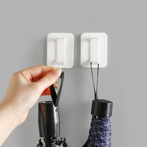 Japanese-style circular hook adhesive cleaning tool storage hooks small items hanging plastic hooks storage organizer rack