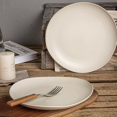 異形盤復古風淺盤菜盤餐廳意面盤壽司盤家用盤子餐盤批發陶瓷餐具