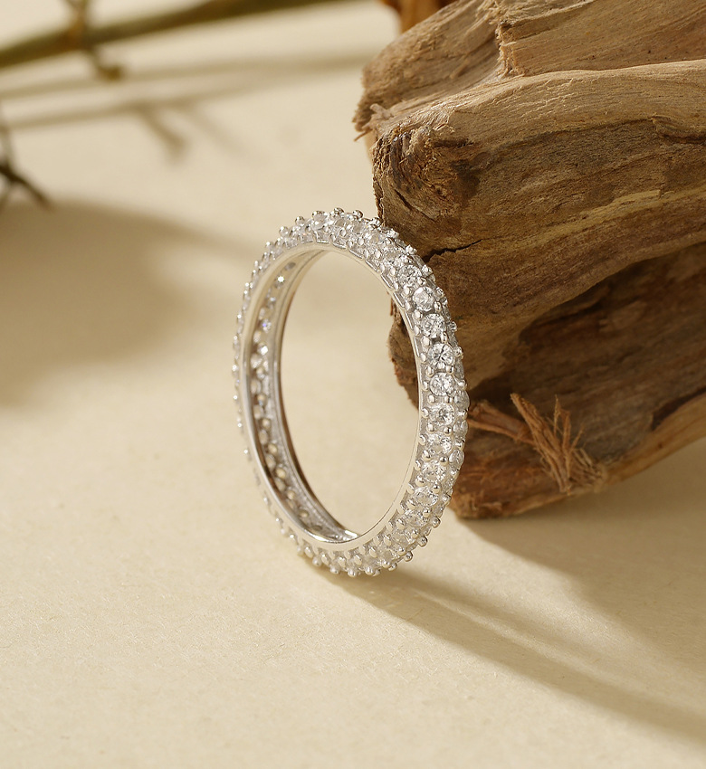 925 Sterling Silver Material 925 Sterling Silver Geometric 18K Gold Plated Rings