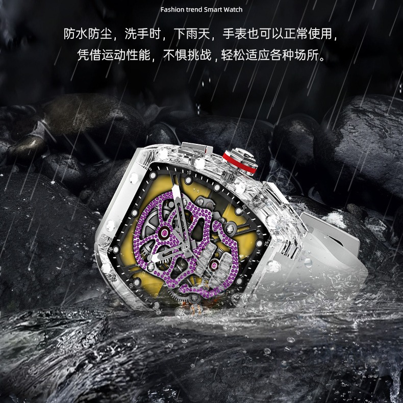 WS6 Richard reloj de pulsera de llamada Bluetooth inteligente a prueba de agua a prueba de explosiones pantalla curva reloj inteligente NFC comercio exterior transfronterizo