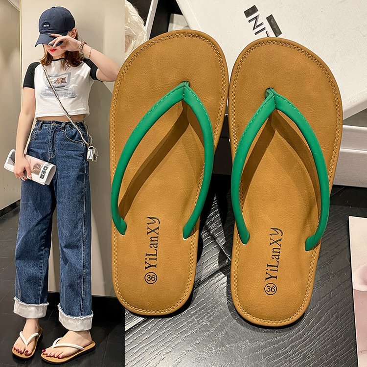 Flip-flops women's outdoor 2023 Summer new online popular comfortable soft bottom casual fashion flip-flops beach sandals Flip-flops women's outdoor 2023 Summer new online popular comfortable soft bottom casual fashion flip-flops beach sandals