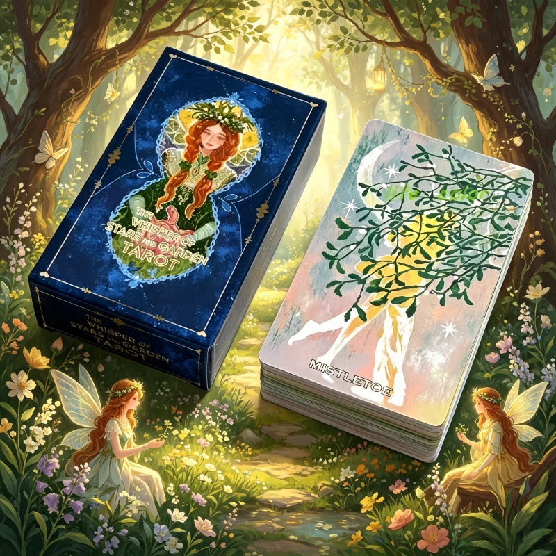 【ดาวฤกษ์และสวนดอกไม้】ไพ่ทาโรต์เวทเทอร์ 86 ใบ The Whisper Of STARS And GARDEN