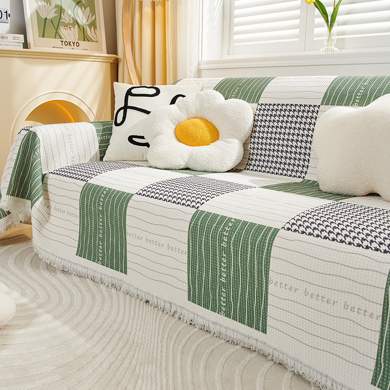 Nordic anti-rasguño gato sofá toalla cubierta sofá cubierta completa tela antideslizante cubierta estera Four Seasons universal Manta