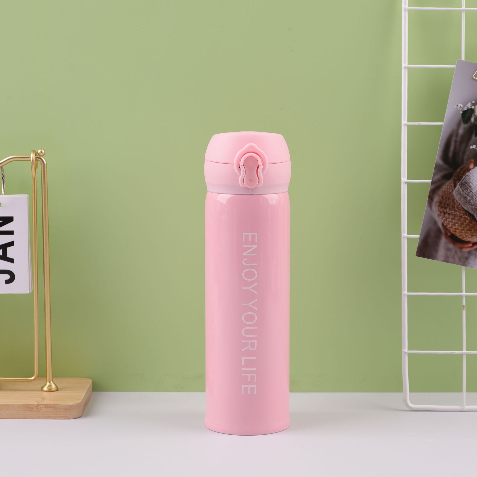 Sudeste asiático transfronterizo nuevo acero inoxidable taza de rebote taza de vacío hogar creativo regalo taza pareja moda taza de agua