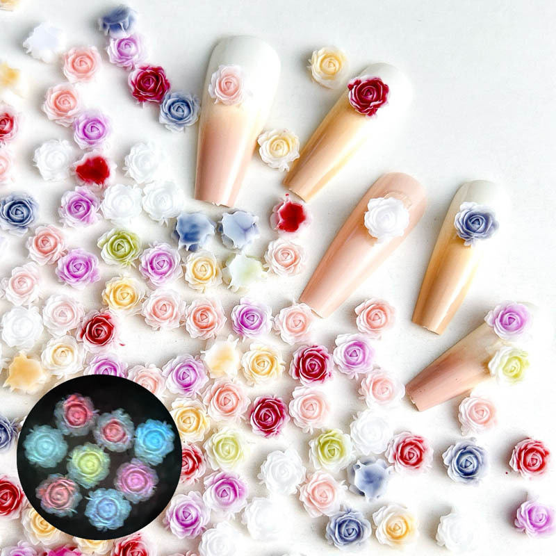 40g Weight Nail Decoration Accessories Nail Supplies 1 Set Quantity Resin Material Flower Pattern Sweet Style Sweet Flower Resin Nail Decoration Accessories 1 Set 无