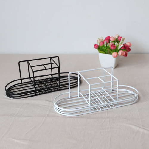 No punching and pasting wall-mounted mouthwash cup holder, Nordic iron toothbrush holder, tooth cup set rack