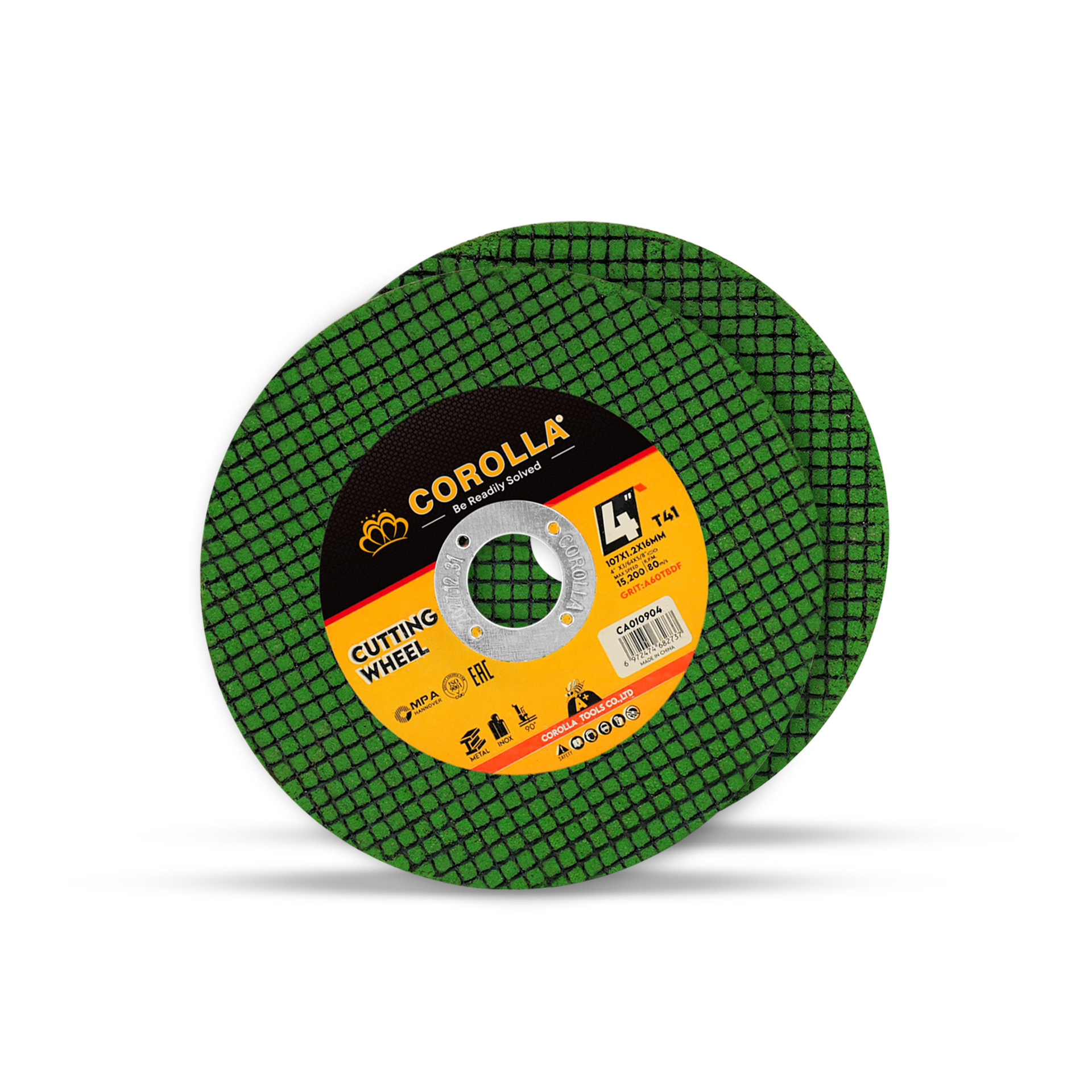 Venta al por mayor transfronteriza de discos de corte para amoladoras en varias especificaciones, discos de corte de resina de malla simple y doble resistentes al desgaste para metal, acero inoxidable y amoladoras angulares.