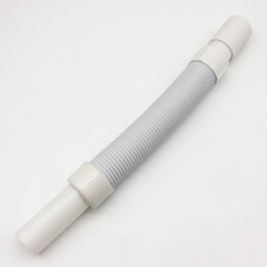 Thickened plastic basin drain pipe, soft rubber head, steel wire drain pipe, wash basin integrated downpipe, extended drainage