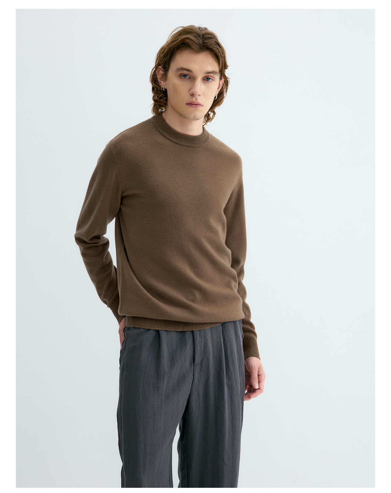 UNF Merino Wool Half-Turtleneck Sweater