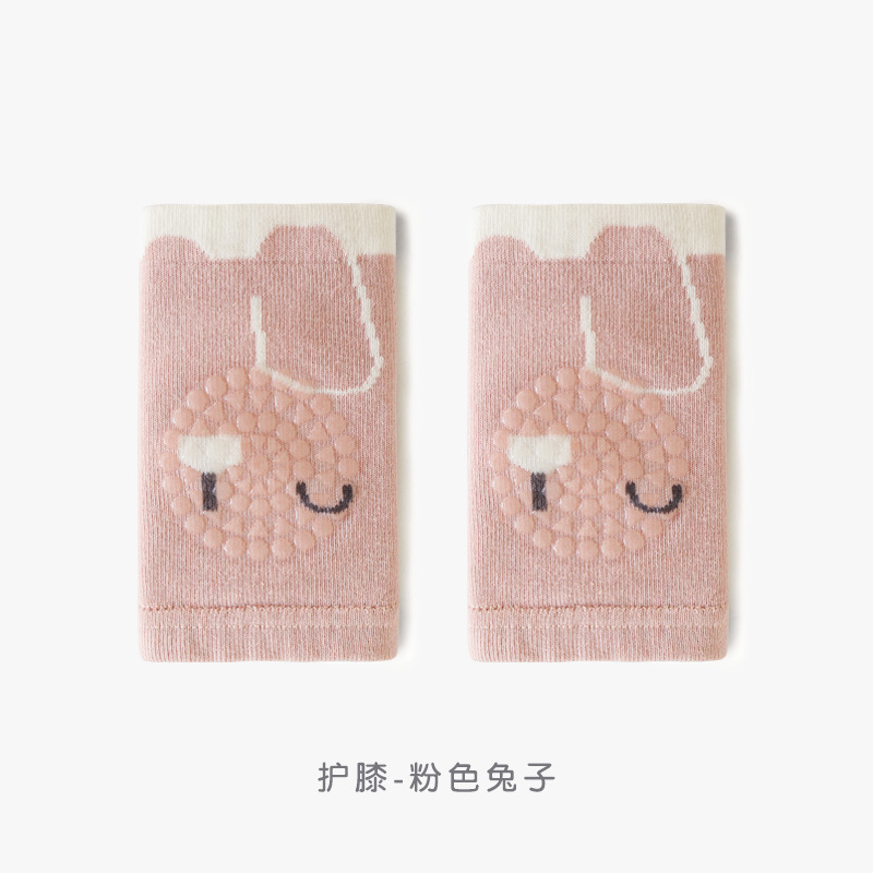 2024 primavera nueva almohadilla de rodilla para niños delgada de dibujos animados bebé gateando equipo de protección gateando resistente a las caídas antideslizante funda de almohadilla protectora