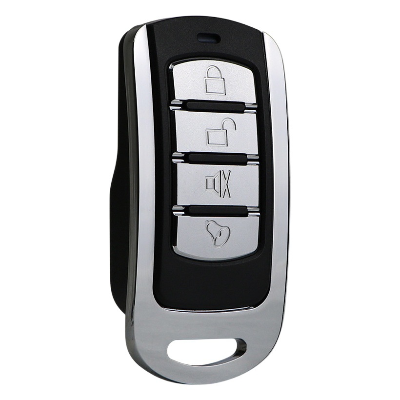 Transfronterizo de comercio electrónico 433MHZ copia inalámbrica de control remoto de metal de cuatro llaves puerta de garaje puerta rodante copia de control remoto