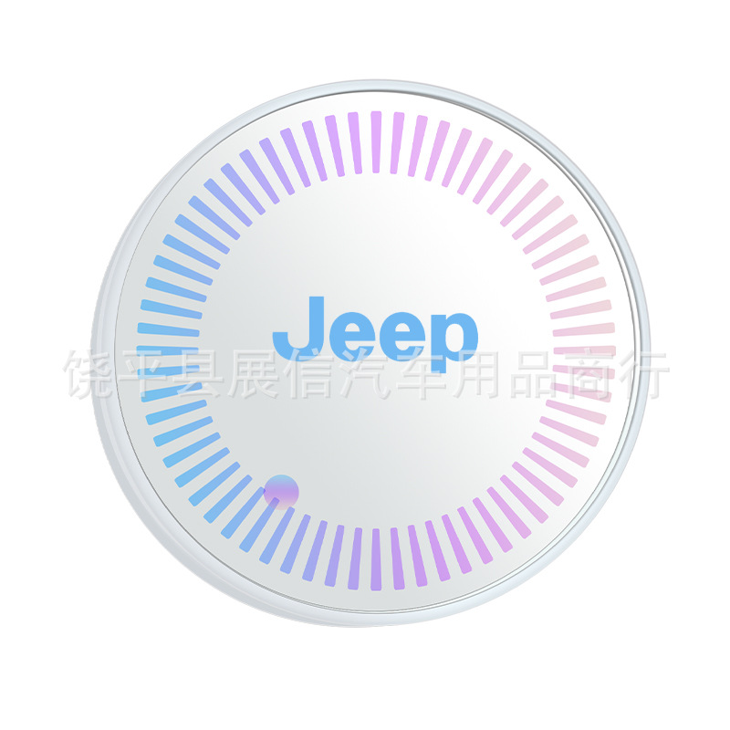 Aplicable a Jeep Shepherd Grand chenoji coche luminoso estera taza de agua LED faro colorido