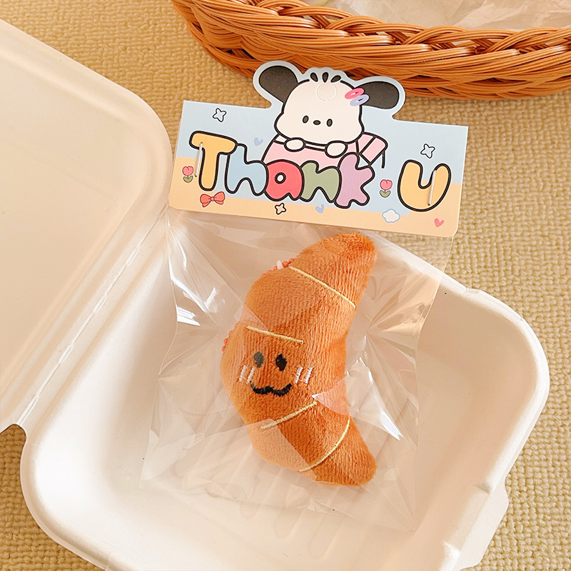 クリエイティブな漫画風フードぬいぐるみペンダント、女の子向け万能キーホルダー、バックパック飾り、飲食店のプチギフト|undefined
