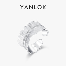 YANLOK S925����ԭ�������ʸв�����ȹ�߿��ڽ�ָŮ��������ָ��