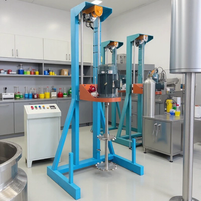 Электрический подъемный шариковый смеситель для растворения и смешивания пигментов и клеев в Дунгуане