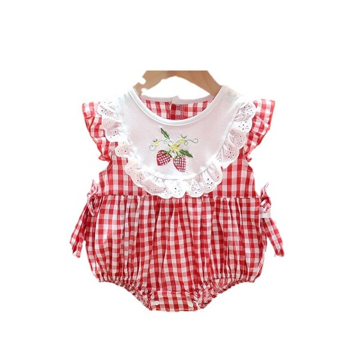 Baby Summer Outfit Pack Nappy Suit Newborn Girl Baby Fashionable Super Cute Romper for 6 Months Full Moon Summer Crawling Suit