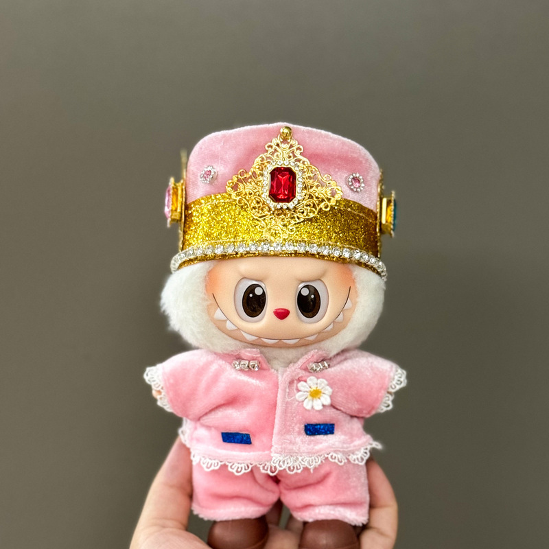 仅衣服适用于拉布布娃衣一二三代搪胶玩偶挂件公仔可穿圣诞娃衣套|undefined