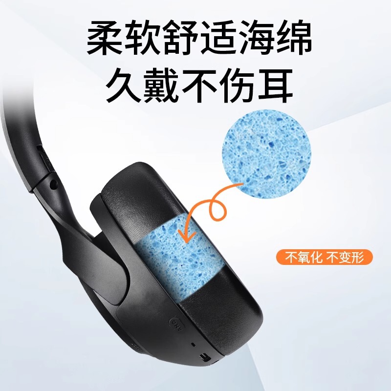适用QCY H3耳机套H4耳罩H3 Lite耳机海绵套qcyh3耳棉TOZO HT2耳垫|undefined