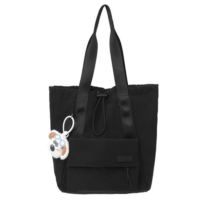 Bolsillo de cordón de extracción de cuerda bolsillo ligero bolso tote bolso de tela de nylon bolso de hombro femenino viaje de ocio mochila deportiva multifuncional