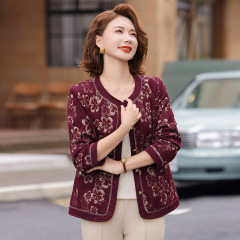 妈妈秋装2025新款外套端庄大气中老年人女装时尚春秋风衣夹克上衣