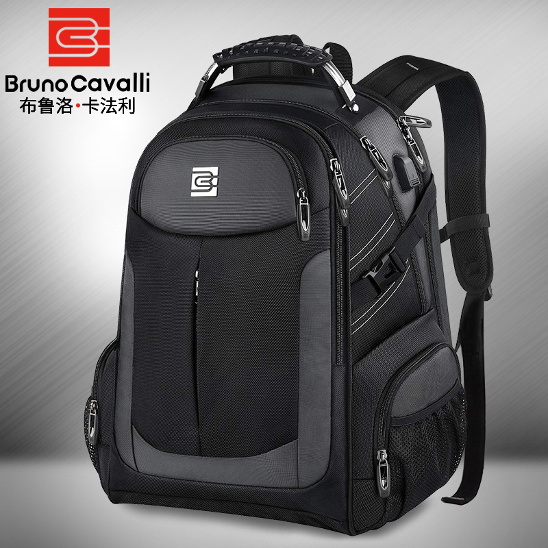 Backpack Men's Double Shoulder Bag 2026 New Large-Capacity Travel Bag 17inch Gaming Laptop Bag Outdoor Student School Bag