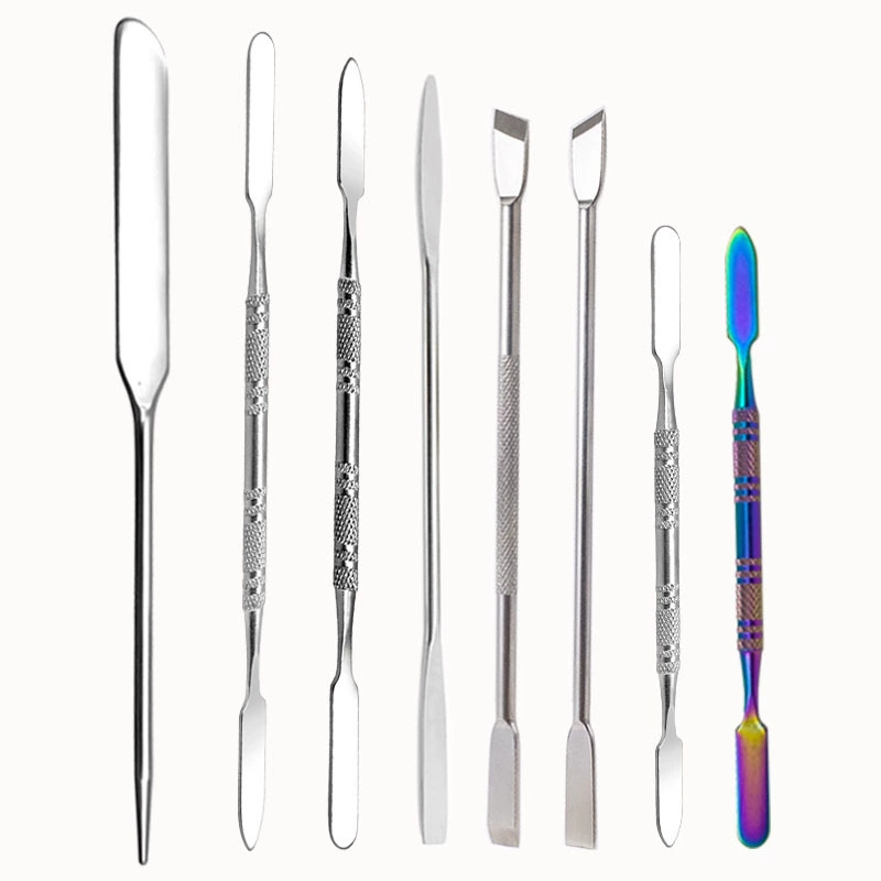 Foundation stainless steel, double-sided painted scraper, mixing stick, (Physicals)