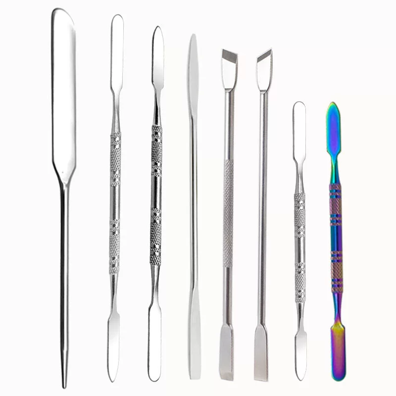 Foundation stainless steel, double-sided painted scraper, mixing stick, (Physicals)